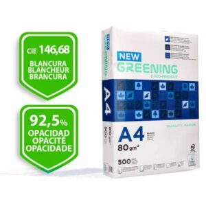 Papel Din A4 Greening 80gr 500 Hojas